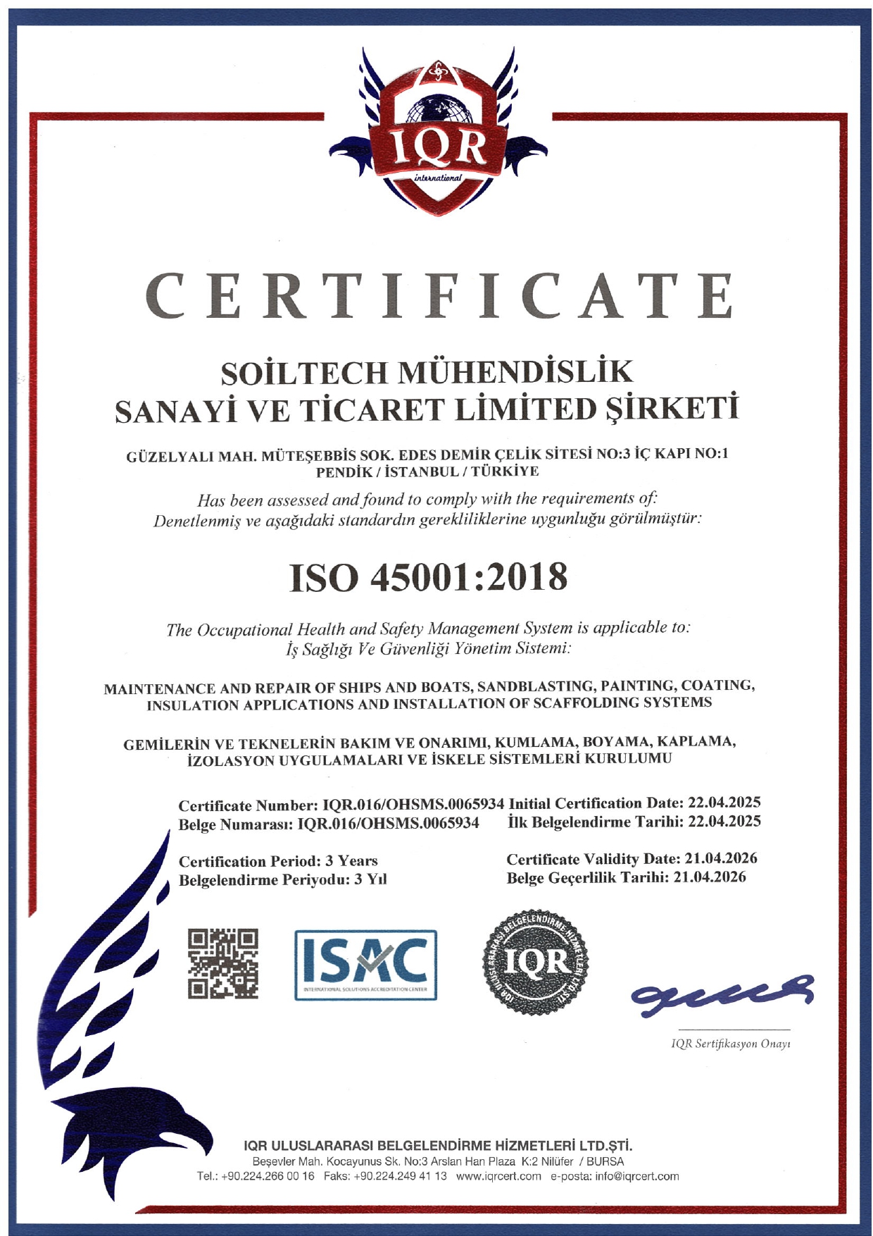 ISO 45001:2018